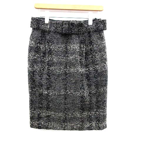 BURBERRY バーバリー スカート タイトスカート ひざ丈 グレー
