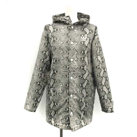 アディダス Adidas ハイク Hyke S ベンチコート アウター Hy Bench Coat Py パイソン柄 グレー Tk レディース 081 ベクトルパーク