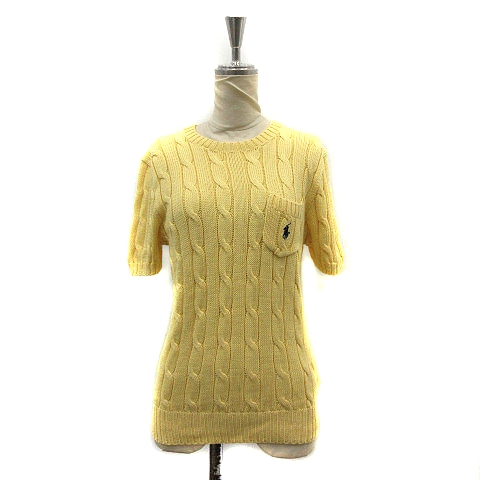 ポロ ラルフローレン POLO RALPH LAUREN ニット ケーブル編み 半袖 XS 