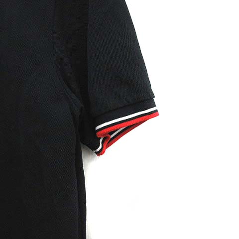 プラダ ポロシャツ M 黒 PRADA 半袖 ブラック リネアロッサ 赤 ラベル プラダ ポロシャツ M 黒 PRADA 半袖 ブラック リネアロッサ 赤
