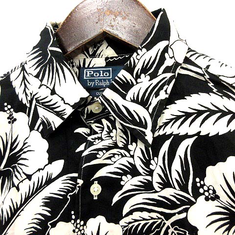 Polo Ralph Lauren アロハシャツ XL ブラック/ホワイト prm-ss-053.jpg