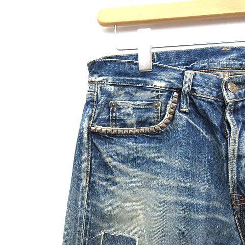 ヒステリックグラマー Hysteric Glamour Hg デニム ジーンズ パンツ 小窓 セルビッチ ストレート W32 インディゴ Kh メンズ 081 ベクトルパーク