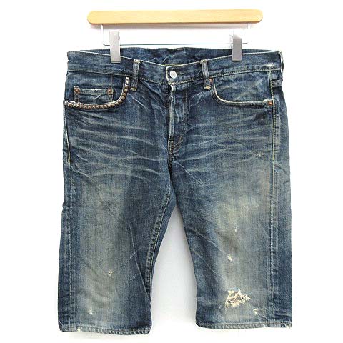 ヒステリックグラマー Hysteric Glamour デニム ジーンズ パンツ ハーフ スタッズ ダメージ加工 W34 インディゴ Kh メンズ 081 ベクトルパーク