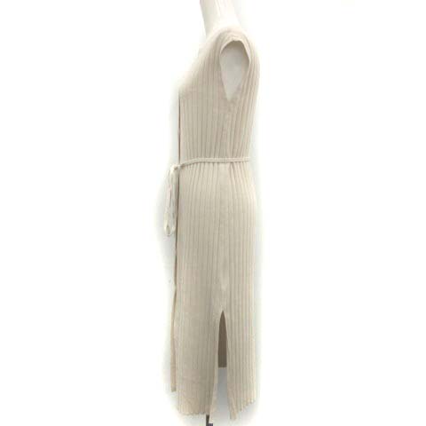 ミラオーウェン Mila Owen ss 0 Xs ワンピース ニットロングジレ ノースリーブ リブ スリット 白 オフホワイト Tk レディース 081 ベクトルパーク ミラオーウェン Mila Owen ss 0 Xs ワンピース ニットロングジレ ノースリーブ リブ スリット 白 オフホワイト Tk レディース 081 ベクトルパーク