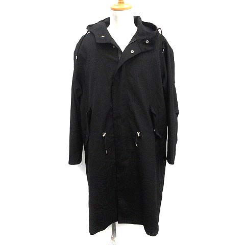 トラディショナルウェザーウェア Traditional Weatherwear コート ロング アウター ウール ボアライナー付き 38 M 黒 ブラック Ym メンズ 081 ベクトルパーク