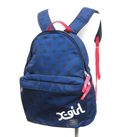 ポーター Porter X Girl 吉田カバン リュックサック デイパック 星柄 総柄 青 ブルー Mf24 D レディース 081 ベクトルパーク