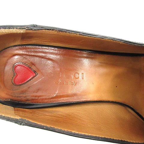 グッチ GUCCI パンプス チャンキーヒール ハイヒール シェリーライン