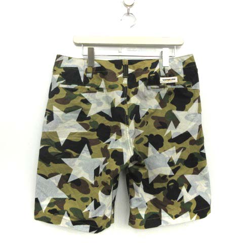 アベイシングエイプ A BATHING APE L ショートパンツ 迷彩柄 カモフラ