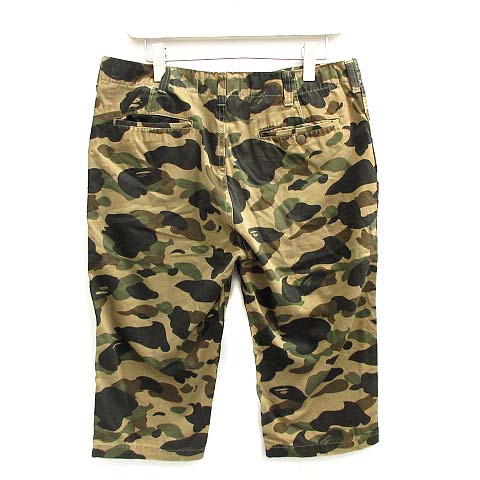 アベイシングエイプ A BATHING APE カーゴパンツ 迷彩 カモフラ 七分丈 