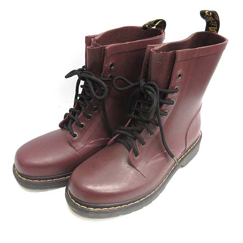 ドクターマーチン DR.MARTENS ショートレインブーツ 8ホール レース 