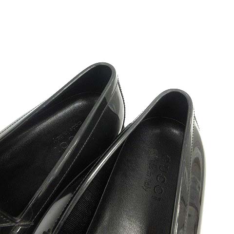 【未使用】GUCCI ローファー レインシューズ 黒6 未使用】GUCCI ローファー レインシューズ 黒6 GUCCI(グッチ