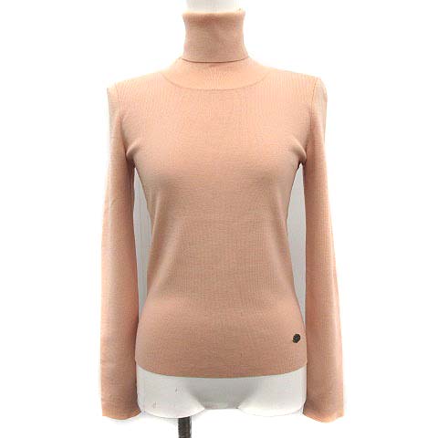 フォクシー Foxey グレースウールセーター プリンセスローズ ニット タートルネック 長袖 38 M ピンクベージュ Ym D レディース 081 ベクトルパーク