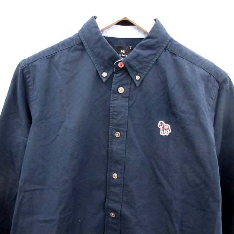 ポールスミス PAUL SMITH PS シャツ 長袖 ボタンダウン ワッペン