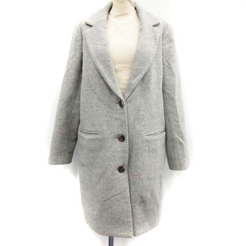 N Natural Beauty Basic N ナチュラルビューティーベーシック チェスターコート ウール S グレー Pj レディース 081 ベクトルパーク