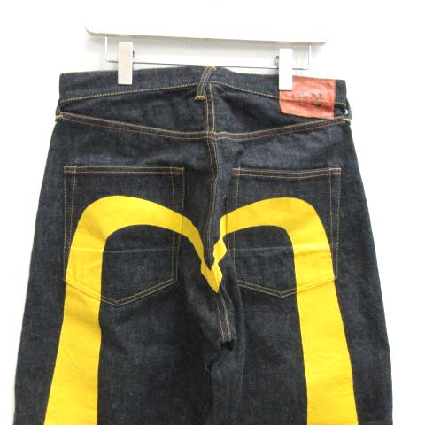 Evisu 黄色大黒 2000's No.記載なし 海外輸出版 W34 激レア EVISU エヴィス No2 2001 大黒 イエロー 34×35