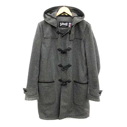 ショット Schott ダッフルコート アウター ロング ウール 40 L グレー Kh メンズ 081 ベクトルパーク