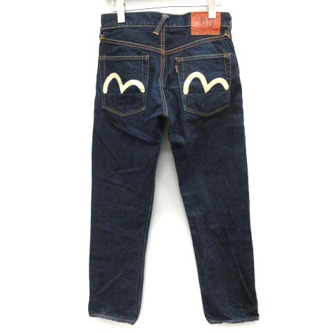 エヴィス EVISU 28×35 2000 No.3 デニムパンツ ジーンズ カモメ ボタン  