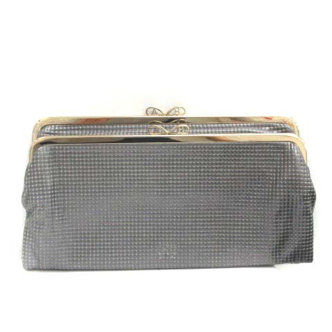 アニヤハインドマーチ Anya Hindmarch 長財布 がま口 二つ折り 総柄 グレー Tk レディース 081 ベクトルパーク