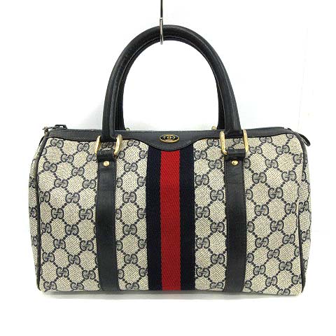 GUCCI グッチ　GGスプリーム　ミニボストンシェリーライン　ボストンバッグ GUCCI - 本物 グッチ GUCCI シェリーライン GGスプリーム ミニ