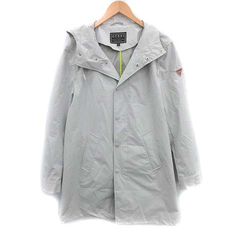 ゲス Guess レインコート Contemporary Synthetic Raincoat ロング M ライトグレー Ym D メンズ 081 ベクトルパーク