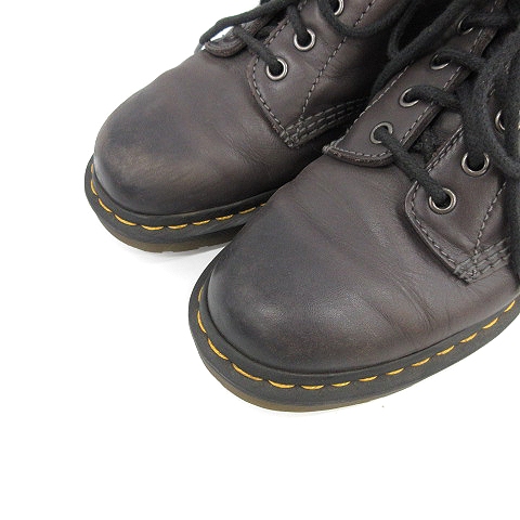 Dr. Martens ブラウンレザーブーツ ENGLAND製 Dr.Martens ドクターマーチン 8ホール レザー ブーツ