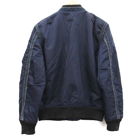 ディーゼル DIESEL ボンバージャケット ブルゾン ジップアップ M 紺 