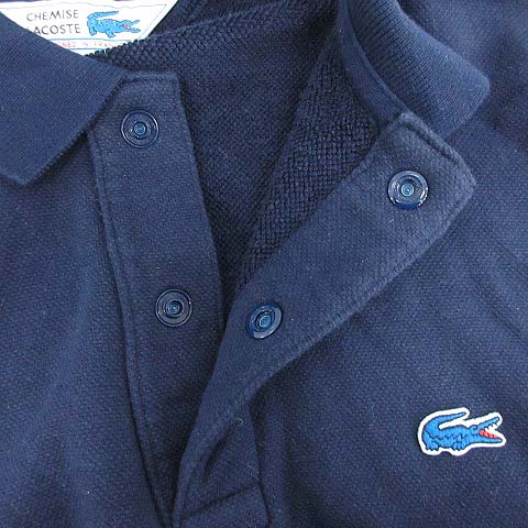 CHEMISE LACOSTE フレンチ　ラコステ　長袖　ポロシャツ　ネイビー CHEMISE LACOSTE フレンチ ラコステ 長袖 ポロシャツ ネイビー