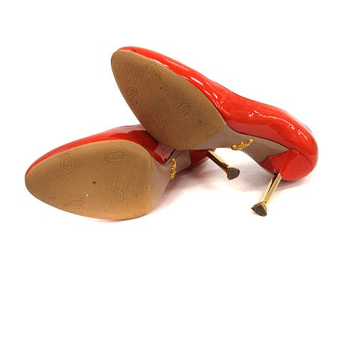 プラダ PRADA パンプス ピンヒール ハイヒール エナメル ポインテッド