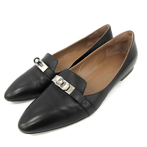 エルメス HERMES 19AW オペラシューズ パンプス ケリー金具 ローヒール 