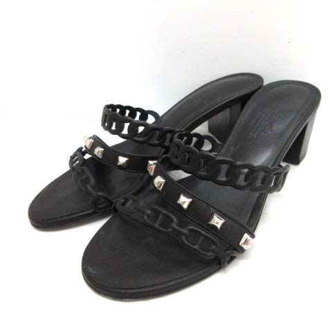 エルメス HERMES 35.5 22.5cm 20SS アジャッチオ サンダル ミュール  