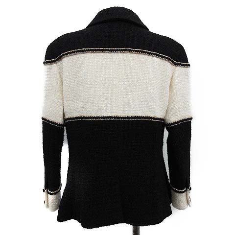 シャネル CHANEL 20AW ツイードジャケット ウール ココボタン バイ  