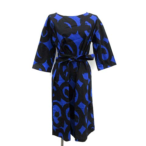 未使用品 マリメッコ marimekko TARIKA KISSAPOLLO ワンピース 七分袖 