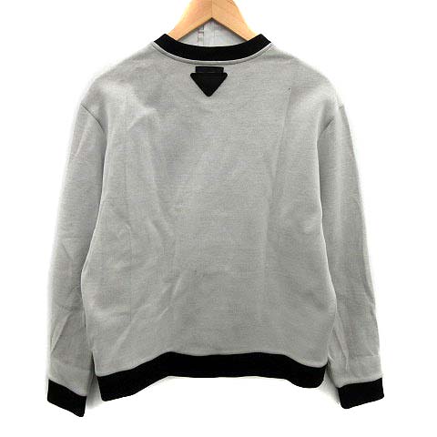 プラダ PRADA 17AW トレーナー スウェット プリント クルーネック 長袖