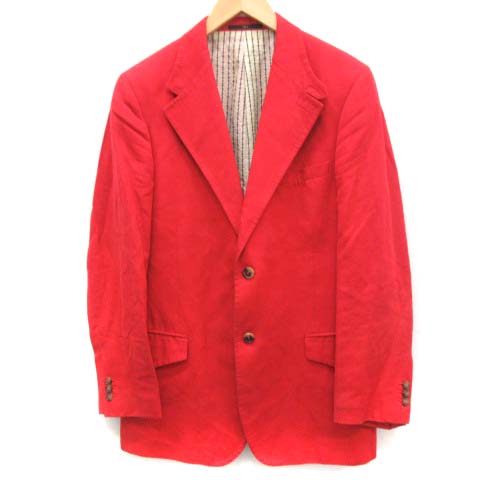 ヴァレンティノ ヴァレンチノ Valentino I50 Xl テーラードジャケット リネン混 赤 レッド Ek メンズ 081 ベクトルパーク