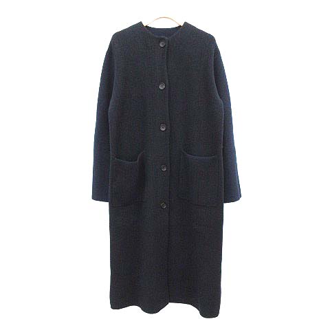 ポールスミス PAUL SMITH 19AW コート ノーカラー ウール ロング M 