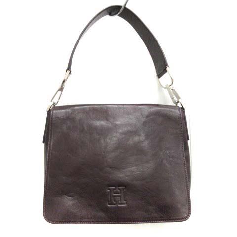 ヒロフ Hirofu ショルダーバッグ クラッチ 2way レザー ロゴ 紫 パープル Tk レディース 081 ベクトルパーク