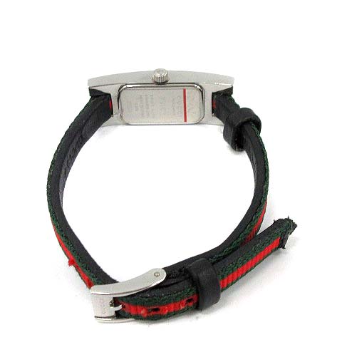 グッチ GUCCI 腕時計 クオーツ シェリーライン シルバー グリーン  