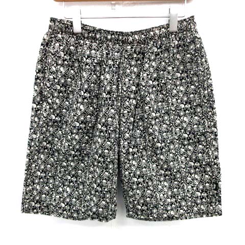 ステューシー STUSSY ショートパンツ ハーフ ボーンズ柄 骸骨 スカル L 
