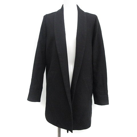 ソブ Sov ダブスタ ショールカラージャケット コットン 36 S 黒 ブラック Yt レディース 081 ベクトルパーク