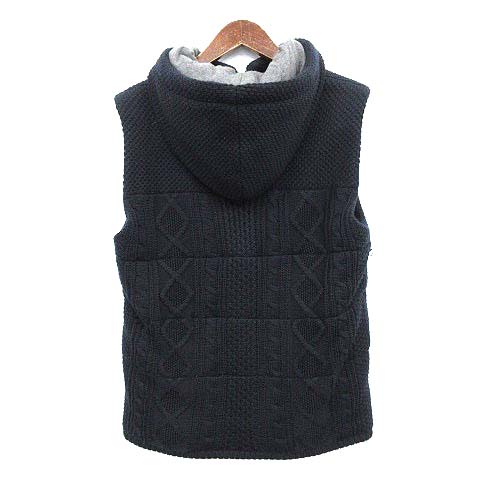 バーバリーブラックレーベル BURBERRY BLACK LABEL ベスト ニット 中綿 