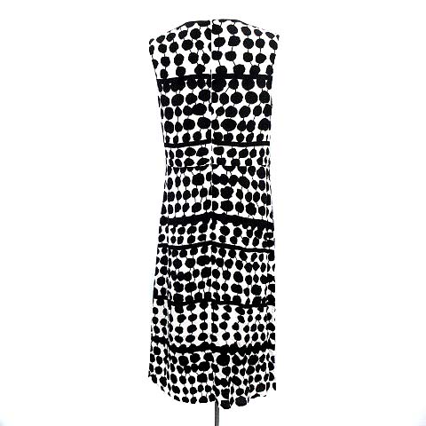マリメッコ Marimekko ワンピース ロング マキシ ノースリーブ 総柄 38 白 ブラック 黒 G レディース 081 ベクトルパーク