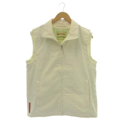 プラダスポーツ PRADA SPORT 48 M ベスト ジレ ナイロン ジップアップ 