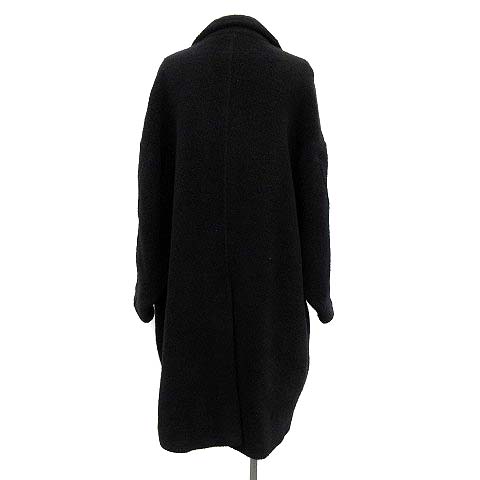 エムエムシックス Mm6 メゾンマルジェラ 18aw コクーン ジャージー コート アウター Cocoon Jersey Coat ボア ウール オーバーサイズ 36 S 黒 ブラック Kh レディース 081 102012020114 ベクトルパーク