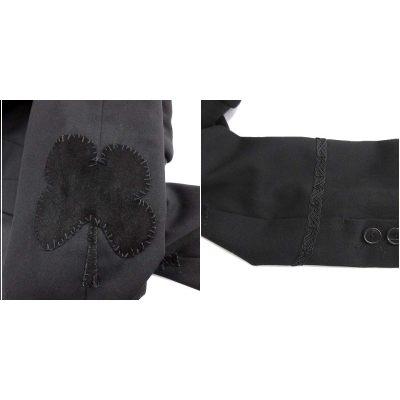 ナンバーナイン NUMBER (N)INE 06AW NOIR期 クローバーパッチ スーツ