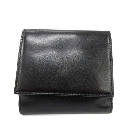 プラダ Prada 財布 二つ折り Wホック ミニ レザー 黒 ブラック Kh Oh メンズ レディース 081 ベクトルパーク