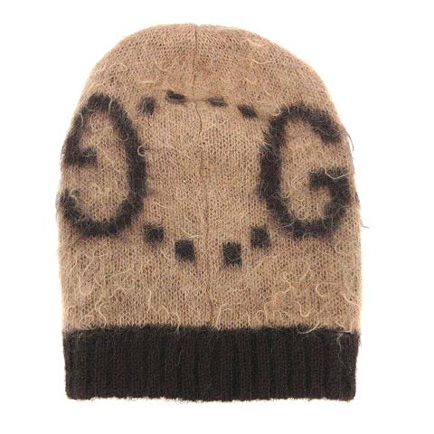 未使用品 グッチ GUCCI 20AW 帽子 GG モヘア ウール ハット ニット帽 