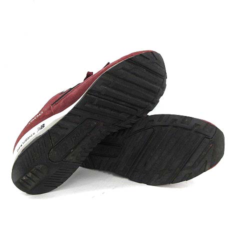 ニューバランス New Balance M1500prw スニーカー ローカット スエード イングランド製 Us9 27cm エンジ色 白 グレー Ym D メンズ 081 ベクトルパーク