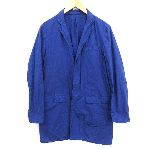 ブルーワーク Blue Work コート ロング アウター コットン S 青 ブルー Ym メンズ 081 ベクトルパーク