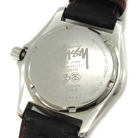ステューシー STUSSY × セイコー SEIKO 腕時計 ソーラー 30周年記念 