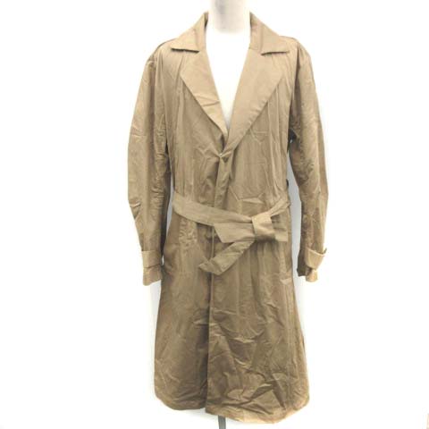 バシスブルック Basisbroek 3 L ロングコート アウター コットン ベルト ベージュ Ek メンズ 081 ベクトルパーク